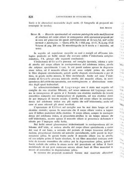 Bollettino d'oculistica periodico d'oculistica pratica