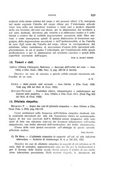 Bollettino d'oculistica periodico d'oculistica pratica