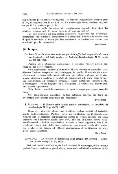 Bollettino d'oculistica periodico d'oculistica pratica