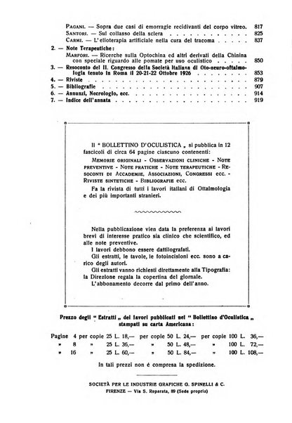 Bollettino d'oculistica periodico d'oculistica pratica