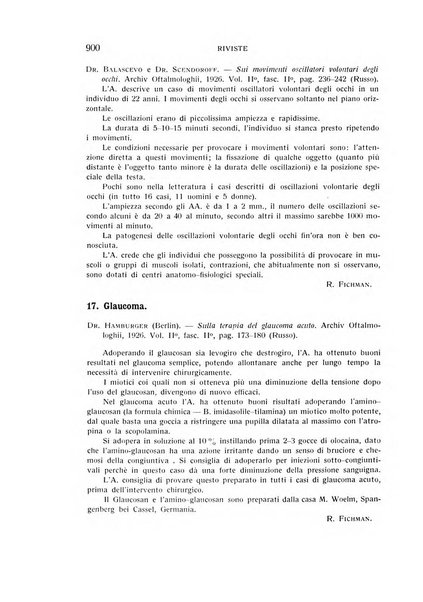 Bollettino d'oculistica periodico d'oculistica pratica