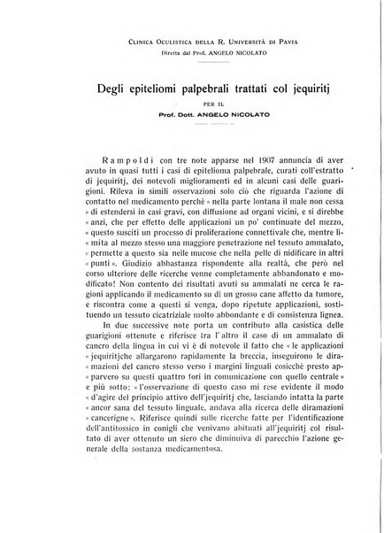 Bollettino d'oculistica periodico d'oculistica pratica