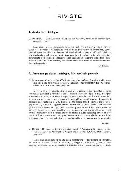 Bollettino d'oculistica periodico d'oculistica pratica