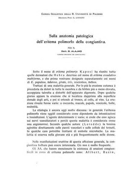 Bollettino d'oculistica periodico d'oculistica pratica