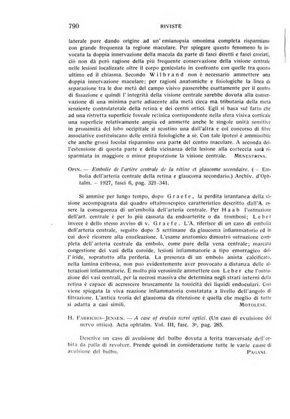 Bollettino d'oculistica periodico d'oculistica pratica