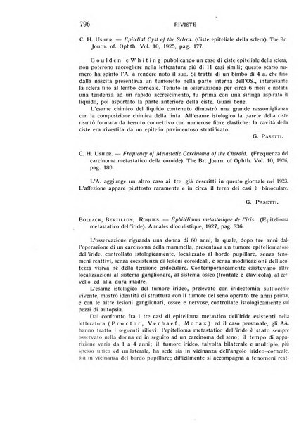 Bollettino d'oculistica periodico d'oculistica pratica