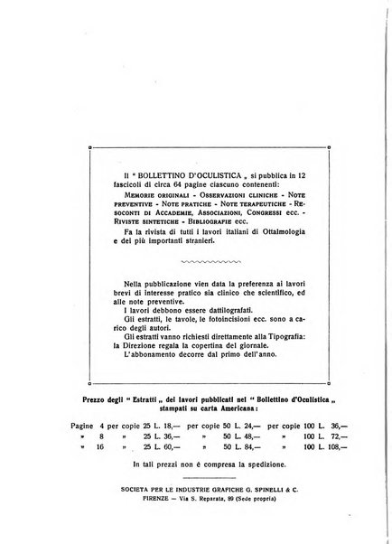 Bollettino d'oculistica periodico d'oculistica pratica