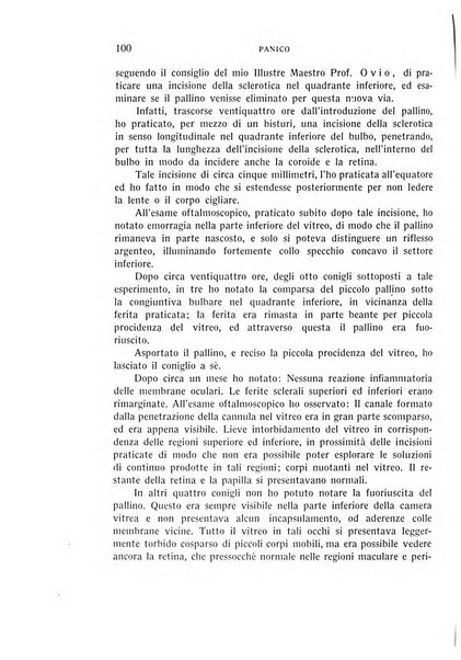 Bollettino d'oculistica periodico d'oculistica pratica