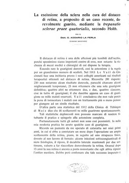 Bollettino d'oculistica periodico d'oculistica pratica