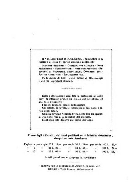 Bollettino d'oculistica periodico d'oculistica pratica