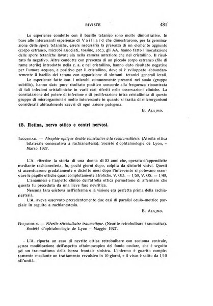 Bollettino d'oculistica periodico d'oculistica pratica