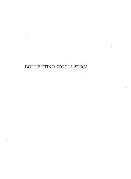 Bollettino d'oculistica periodico d'oculistica pratica