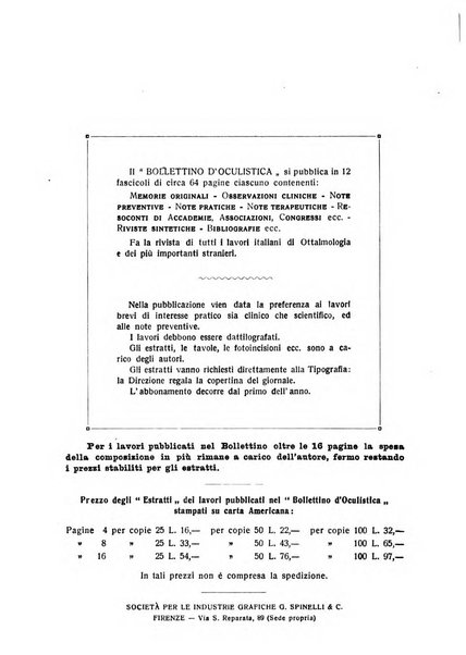 Bollettino d'oculistica periodico d'oculistica pratica