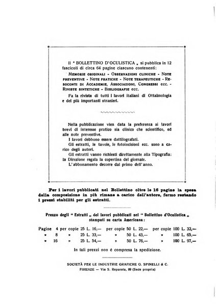 Bollettino d'oculistica periodico d'oculistica pratica