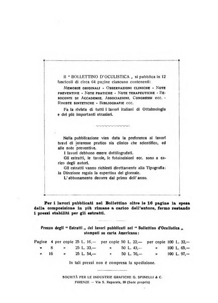 Bollettino d'oculistica periodico d'oculistica pratica