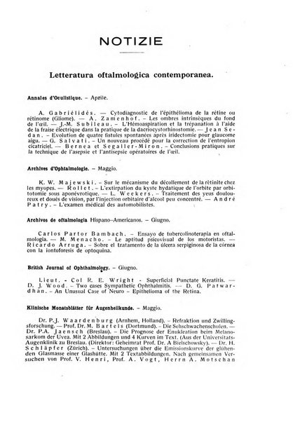 Bollettino d'oculistica periodico d'oculistica pratica