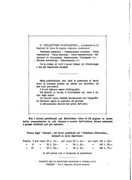 Bollettino d'oculistica periodico d'oculistica pratica