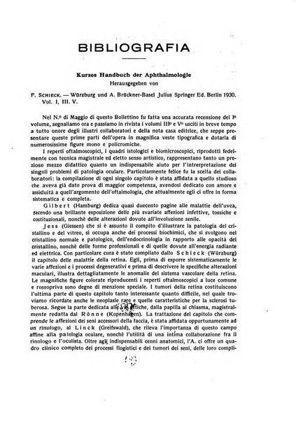 Bollettino d'oculistica periodico d'oculistica pratica