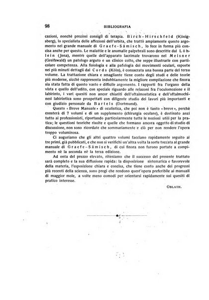 Bollettino d'oculistica periodico d'oculistica pratica