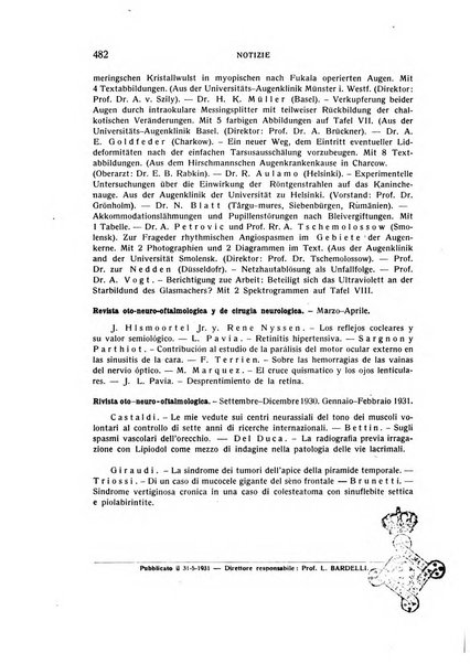 Bollettino d'oculistica periodico d'oculistica pratica