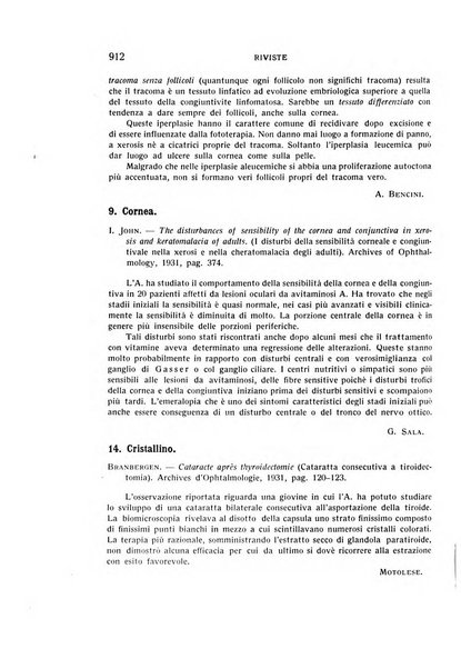 Bollettino d'oculistica periodico d'oculistica pratica