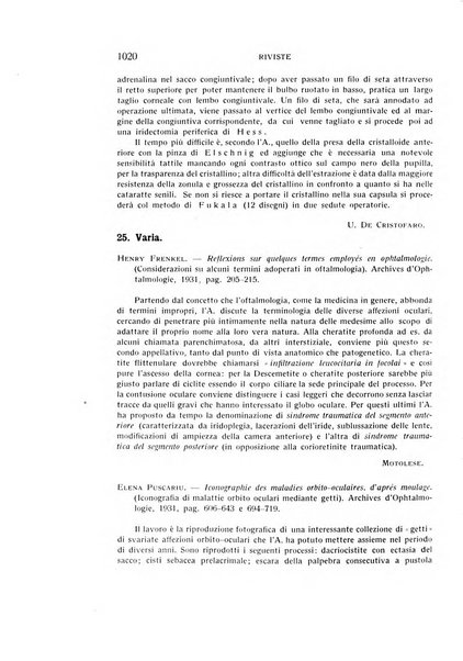 Bollettino d'oculistica periodico d'oculistica pratica