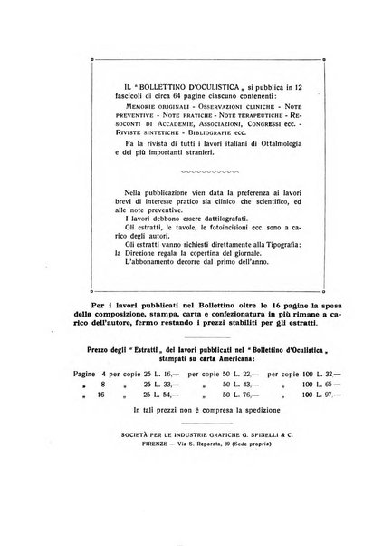 Bollettino d'oculistica periodico d'oculistica pratica