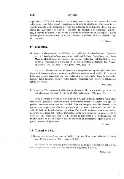 Bollettino d'oculistica periodico d'oculistica pratica