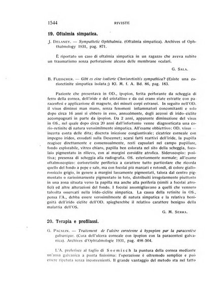 Bollettino d'oculistica periodico d'oculistica pratica