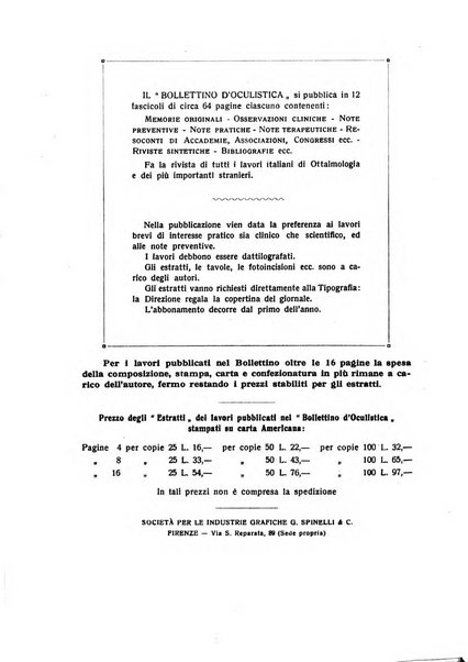 Bollettino d'oculistica periodico d'oculistica pratica