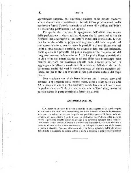 Bollettino d'oculistica periodico d'oculistica pratica