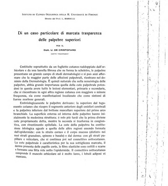 Bollettino d'oculistica periodico d'oculistica pratica