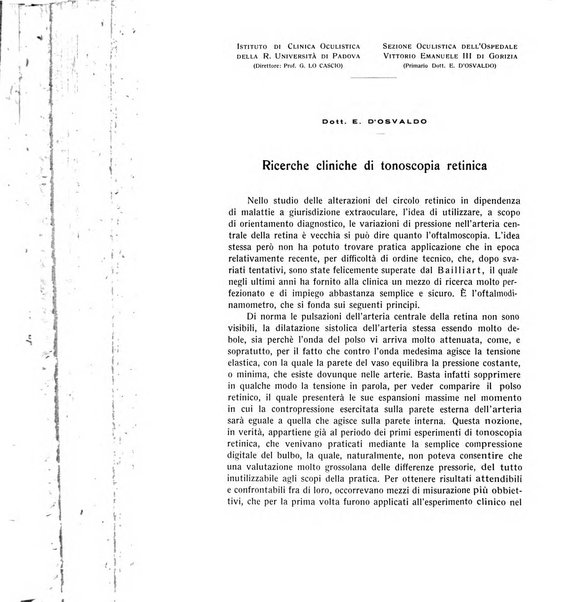 Bollettino d'oculistica periodico d'oculistica pratica