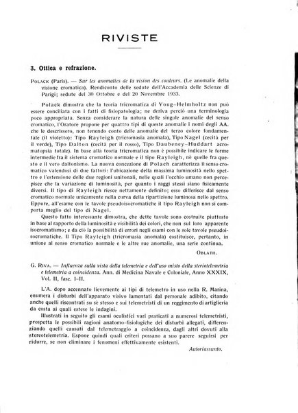 Bollettino d'oculistica periodico d'oculistica pratica