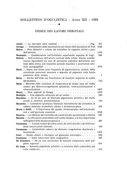 Bollettino d'oculistica periodico d'oculistica pratica