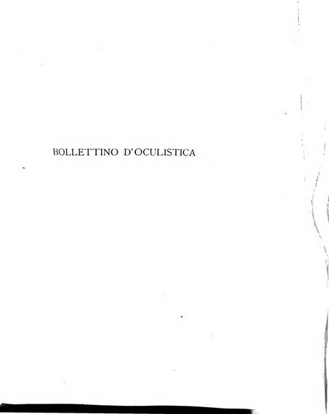 Bollettino d'oculistica periodico d'oculistica pratica