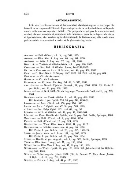 Bollettino d'oculistica periodico d'oculistica pratica