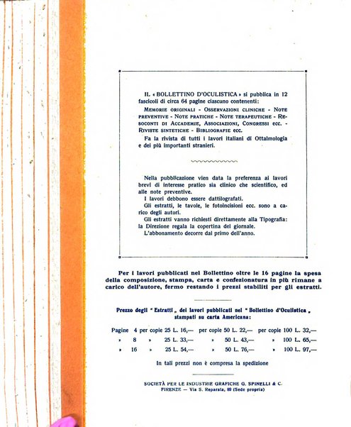 Bollettino d'oculistica periodico d'oculistica pratica