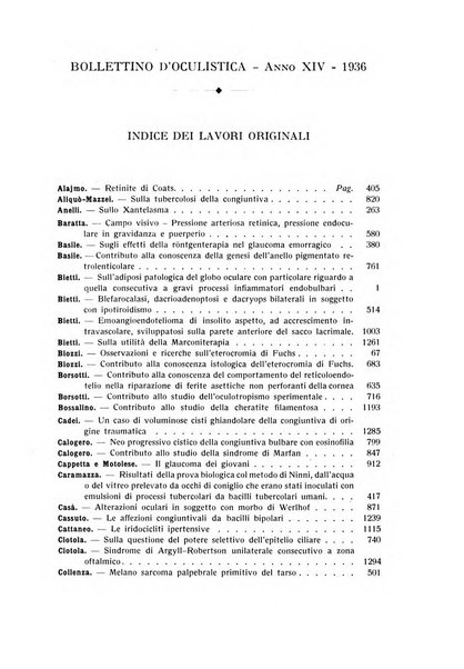 Bollettino d'oculistica periodico d'oculistica pratica