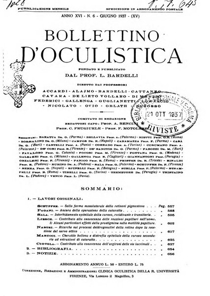 Bollettino d'oculistica periodico d'oculistica pratica