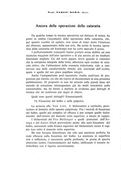 Bollettino d'oculistica periodico d'oculistica pratica