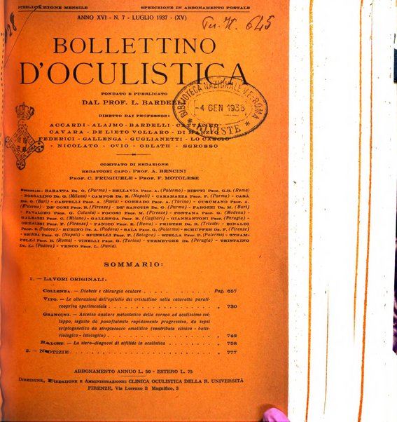 Bollettino d'oculistica periodico d'oculistica pratica