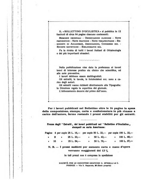 Bollettino d'oculistica periodico d'oculistica pratica