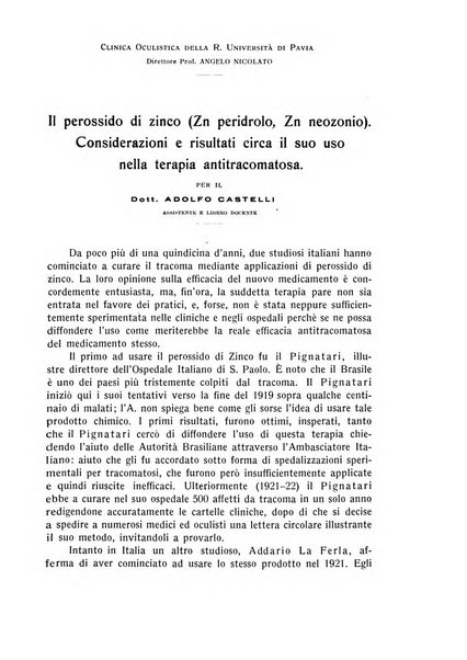 Bollettino d'oculistica periodico d'oculistica pratica