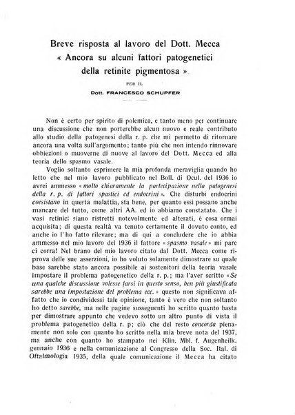 Bollettino d'oculistica periodico d'oculistica pratica