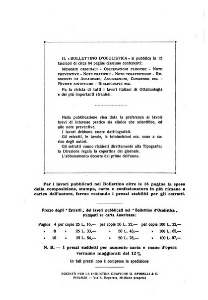 Bollettino d'oculistica periodico d'oculistica pratica