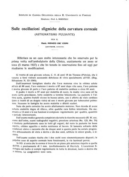 Bollettino d'oculistica periodico d'oculistica pratica