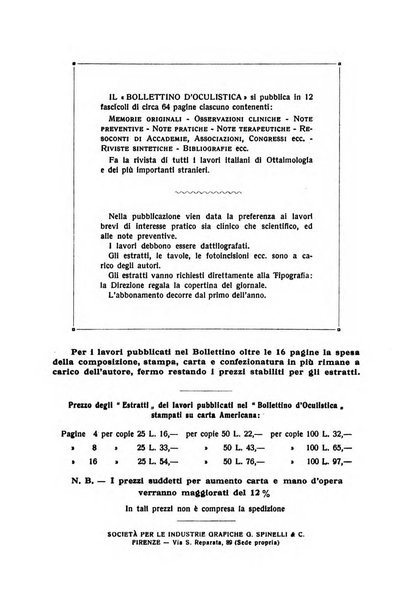 Bollettino d'oculistica periodico d'oculistica pratica