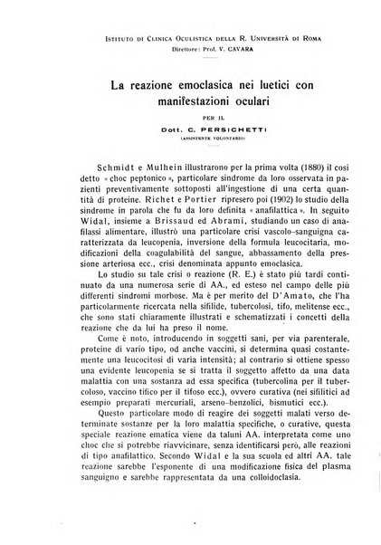 Bollettino d'oculistica periodico d'oculistica pratica