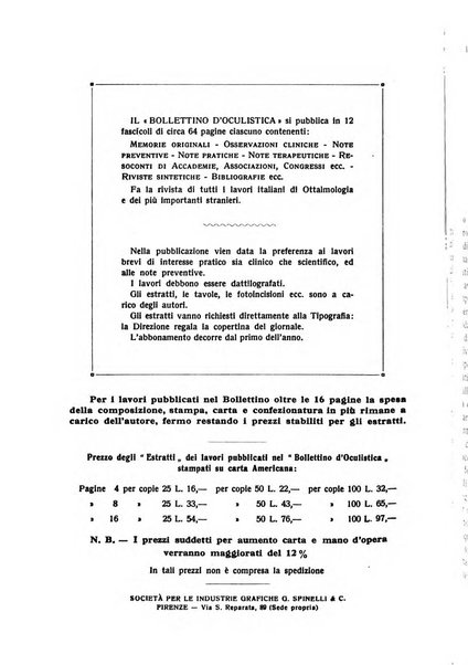 Bollettino d'oculistica periodico d'oculistica pratica